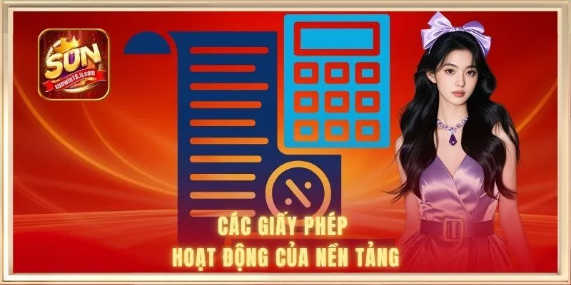 giấy phép hoạt động 1 Các giấy phép hoạt động của nền tảng SUN WIN