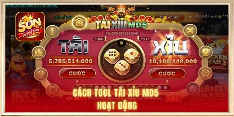 Cách tool tài xỉu MD5 hoạt động