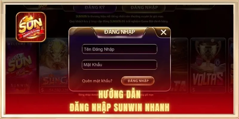 đăng nhập SUNWIN 1 Hướng dẫn đăng nhập SUNWIN nhanh