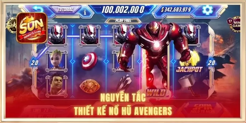 Nổ Hũ Avengers - Game Đổi Thưởng Siêu Anh Hùng Hot 2026 1 Nguyên tắc thiết kế nổ hũ Avengers
