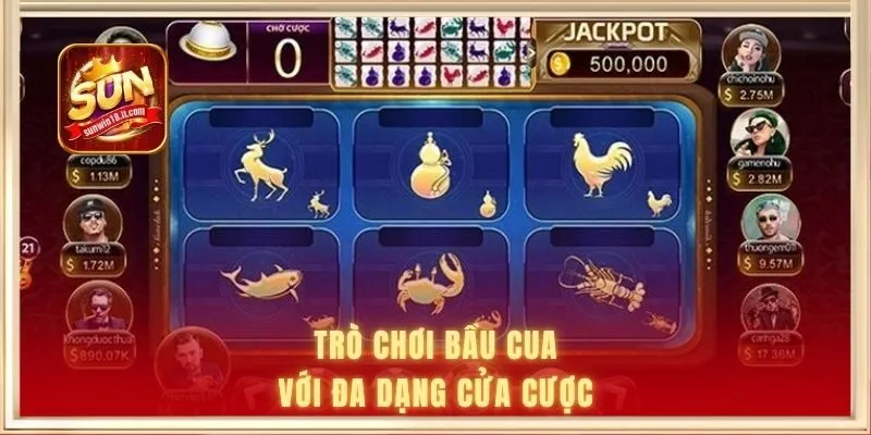 Bầu Cua Tôm Cá - Game Đỏ Đen Online Thú Vị, Dễ Chơi 2 Trò chơi Bầu Cua với đa dạng cửa cược