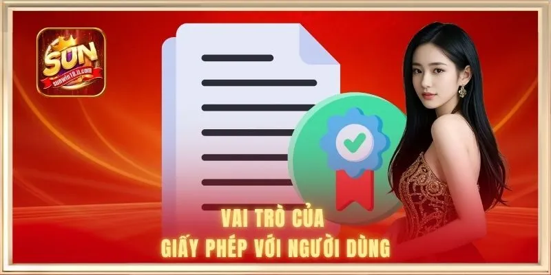 giấy phép hoạt động 3 Vai trò của giấy phép với người dùng
